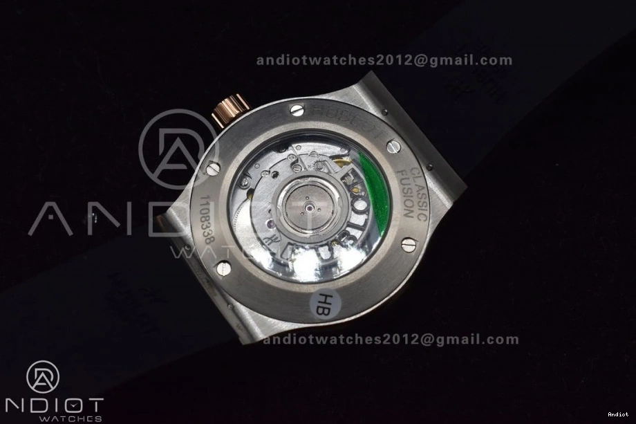 Best Dial Gummy Fusion Black 1:1 45mm RG Classic on Black HBF Strap A2892 Edition 0320